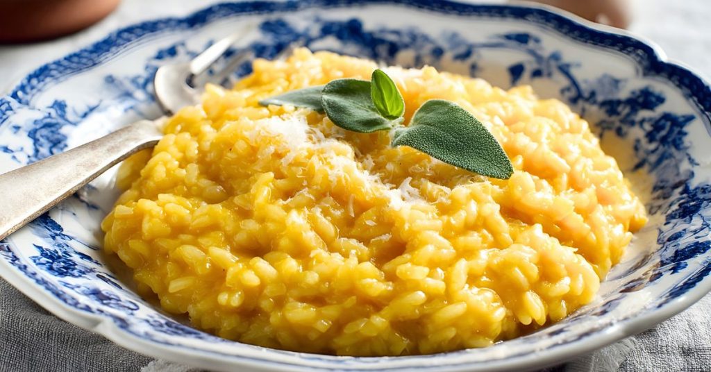 sütőtökös rizottó