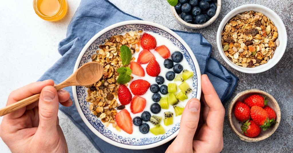 Groby, gyümölcssaláta reggelire